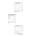thumbnail image 3 of set espejos cuadrados con marco plateado 2 x 25 x 25 cm 3 piezas, 3 of 7