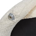 thumbnail image 6 of Maklaine Upholstered Ivory White Bench Oval Storage 43.5"x10"x19" Assembled, 6 of 18