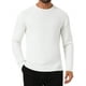 thumbnail image 1 of SUÉTER DE PULÓVER CLÁSICO DE COLOR SÓLIDO DE CUELLO REDONDO DE HOMBRE INSPIRAR CHIC, MANGA LARGA, TEJIDO SUAVE, TALLA S, BLANCO, 1 of 6