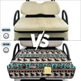 thumbnail image 6 of COEQINE Golf Cart Seat Cover Blanket with Fold-Away Design, Universal Golf Accessories with 4 Pockets, Fit for EZGO Yamaha Club Cars and More, American Tribal Navajo Horse Blue, 6 of 8