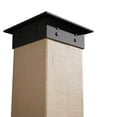 thumbnail image 3 of Ekena Millwork 14"W x 5'H Rough Cedar Endurathane Faux Wood Non-Tapered Square Column Wrap w/ Faux Iron Capital & Base, 3 of 16