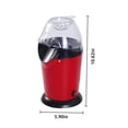 thumbnail image 3 of Danhjin Popcorn Maker Popcorn Maker, 1200W Mini Popcorn Maker Hot Popcorn Maker Home Use Automatic Popcorn Machine 110V USA Plug, Red, 3 of 9