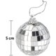 thumbnail image 2 of 12 piezas 5 cm espejo bola de discoteca espejo fiesta Navidad decoración con correas,/5CM/ kaili Sencillez, 2 of 3