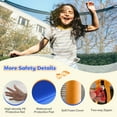 thumbnail image 3 of Costway 48" Toddler Trampoline for Kids with Safety Enclosure Net Heavy-duty Frame Orange, 3 of 6