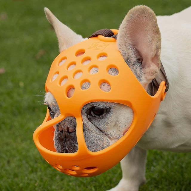 Bozal para perros de hocico corto, de silicona suave, ideal para morder y masticar, ideal para perros agresivos de cara plana.