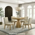 thumbnail image 3 of Roundhill Furniture Rocco Contemporary 48 in Round Dining Table, Driftwood, 3 of 10