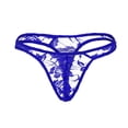 thumbnail image 1 of Gibobby Lencería sexy de mujer tanga Ropa interior de lencería Ropa interior de hombre de encaje completo Ropa interior de hombre Correa sexy Íntimos sexy(Azul Talla única), 1 of 4