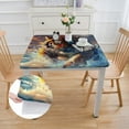 thumbnail image 2 of Acheng Tiger Square Tablecloth Washable for Home Kitchen Outdoor Decoration 100% Polyester Fiber 40*40, 2 of 8