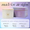 thumbnail image 2 of Aquarius, Gemini, Libra Gifts for Women - 12oz Wood Wick Candles That Crackle with Crystals and Healing Stones. Healing Crystal Candles for Women Home Scented. Soy Wax, for Zodiac Birthdate, 2 of 3