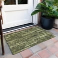 thumbnail image 6 of Addison Rugs Chantille Indoor/Outdoor Transitional Stripes Olive Washable Rectangle Rug, 1'8" x 2'6", 6 of 6