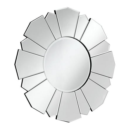 HomeRoots 1" Clear Round Accent Unframed Mirror