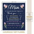 thumbnail image 5 of Bonus Mom Gifts, Gifts for Step Mom from Daughter, Bonus Mom Christmas Birthday Gifts, Wedding Gifts for Bonus Mom, Best Step Mom Gifts Ideas, Gifts for Step Mom for Christmas Blanket 50"x60", 5 of 6