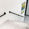 thumbnail image 2 of Handrail,30cm Black Stair Handrail,Stair Handrail,Industrial Wind Iron Pipe Retro Guard Bar Stair Handrail,for Stairs,Walls,Loft,Hallway, 2 of 5