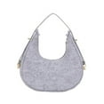 thumbnail image 1 of LHSHID Fashion Alligator Pattern Shoulder Bags for Women Small Handle Underarm Bag Clutch Felt Female Handbag with Purse, 1 of 6