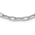 thumbnail image 2 of Sterling Silver Rhodium-Plated Polished and Textured Link Necklace, 2 of 3