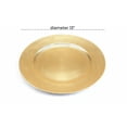 thumbnail image 3 of DecMode 13" Round Gold Melamine Charger, Set of 8, 3 of 7