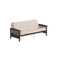 thumbnail image 1 of DHP Neo Espresso Wooden Arm Futon Frame & Mattress, 1 of 9