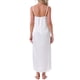 thumbnail image 3 of Noche de satén para mujer INSPIRE CHIC, vestido largo con tirantes de encaje, pijama de noche M blanco, 3 of 6