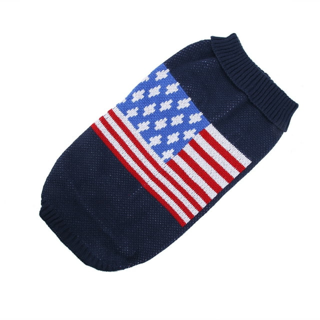 Suéter de punto para perros de compañía, lindo perro de compañía, bandera, abrigo de invierno para perros de compañía, suéter para perros de compañía construido para precisión