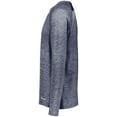 thumbnail image 4 of Holloway Sportswear M Electrify Coolcore® Long Sleeve Tee Navy Heather 222570, 4 of 5