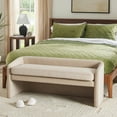 thumbnail image 2 of Better Homes & Gardens Wyatt 50" Velvet Accent Bench, Beige, 2 of 5