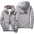 thumbnail image 2 of Chaqueta de hombre VStrom Nueva chaqueta de aviador cortavientos informal para hombre Chaqueta fina impermeable para exteriores de primavera y otoño para hombre, 2 of 4