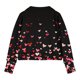 thumbnail image 4 of Sudadera sin capucha, mediana, grande, con media cremallera, cuello redondo, manga larga, jersey corto, sudaderas de polar para niñas de 5 a 14 años, blusa de poliéster, 4 of 4