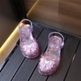 thumbnail image 4 of Girls' Sandals, Summer Flat Shoes, Waterproof Jelly Shoes, Girls' Closed Toe Beach Flat Shoes, Children'S Big Children, 4 of 7