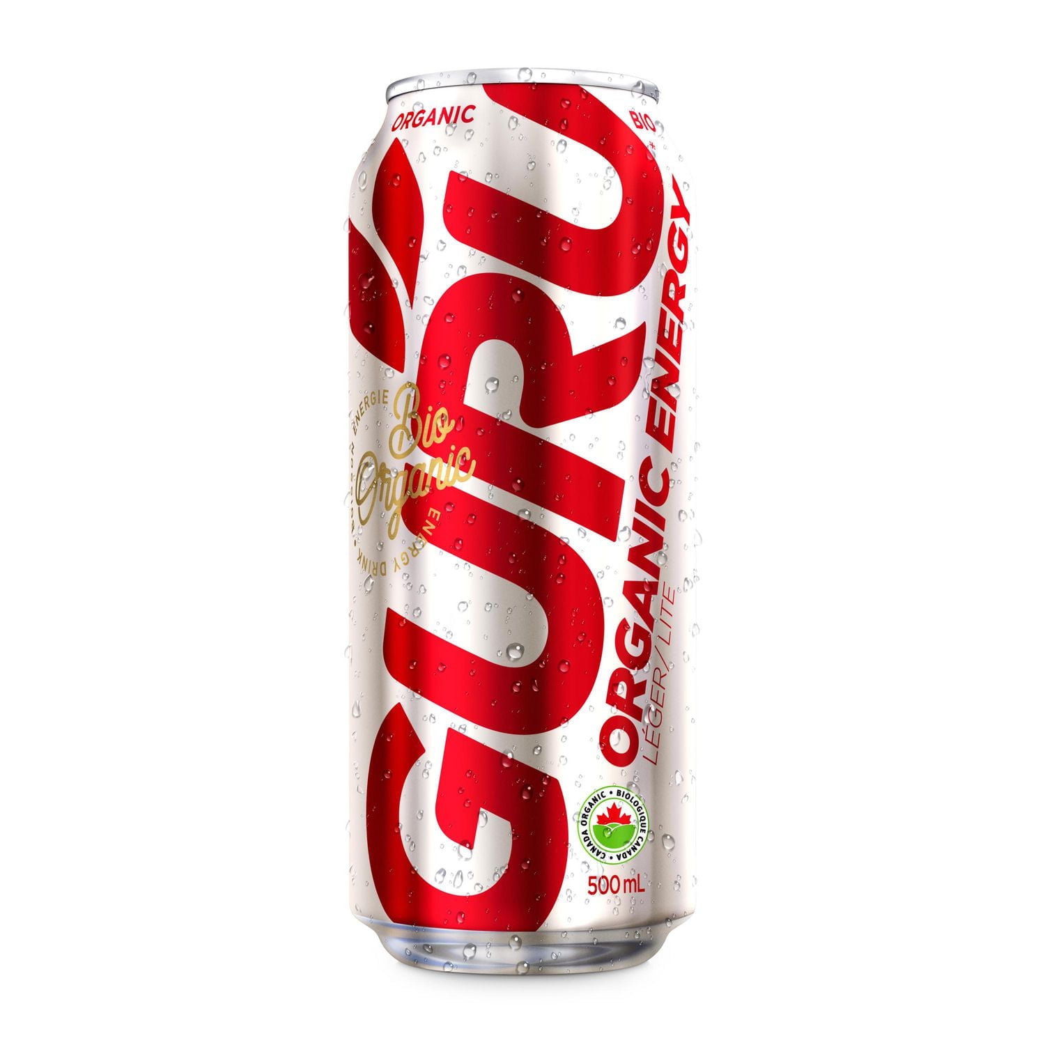 GURU Lite Low Carbs Organic Energy Drink 500mL, Can, 500mL