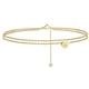 thumbnail image 1 of XWSHYW Esposas 2022 Nuevas Pulseras de Playa con Inicial de Corazón para Mujer, Pulseras de Corazón con Inicial de Letra de Tobillera En Capas Delicadas Llenas de Oro de 14 Quilates para Mujer Jewe d, 1 of 2