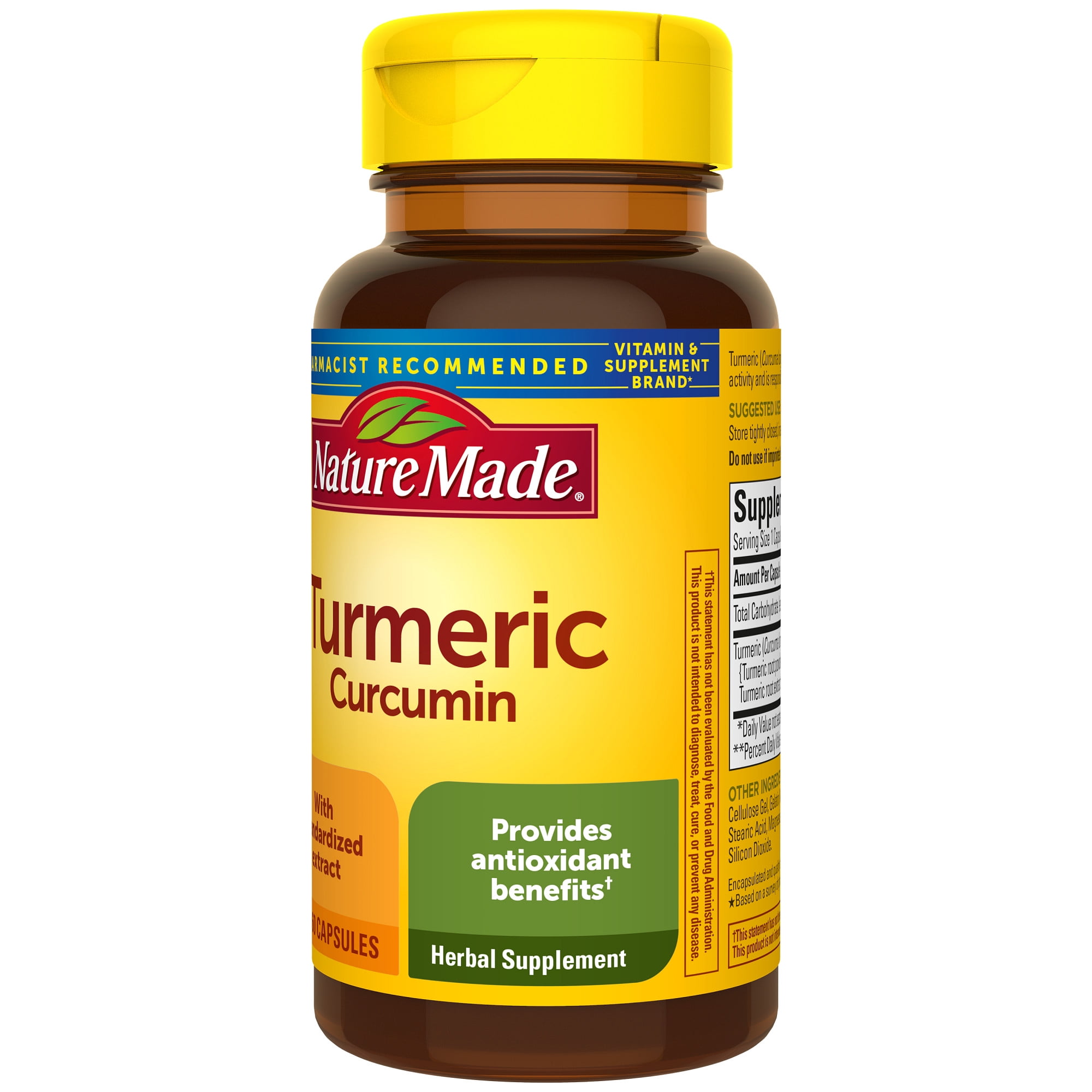 Buy Nature Made Turmeric Curcumin 500 mg Capsules, Herbal Supplement