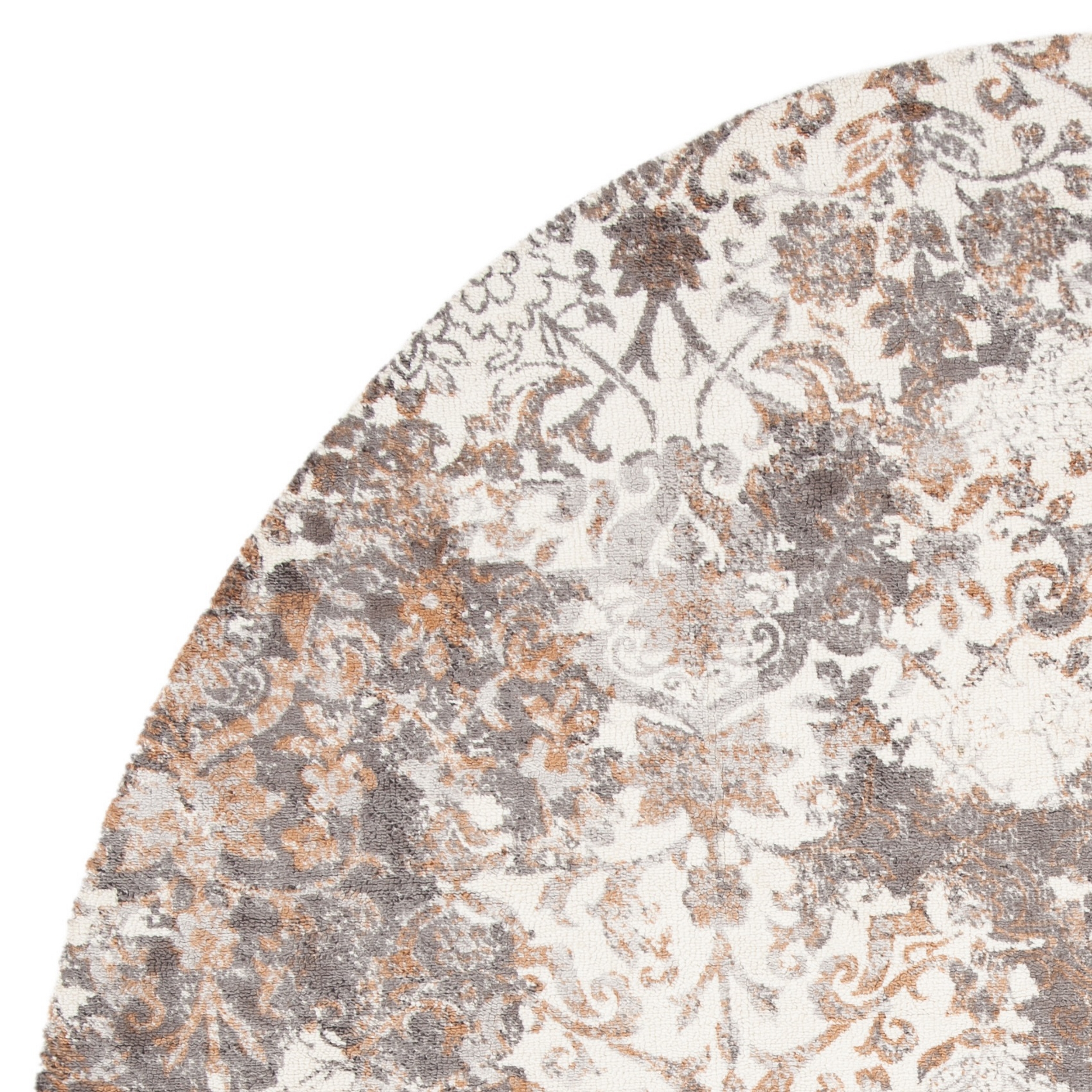 Safavieh  Hand-knotted Expression Melisa Vintage Abstract Wool Rug 6'  x  6' 6' Round Indoor,Handmade Bedroom,Dining Room,Living Room Round
