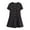 Black, variant on Sakmal Dresses for Women 2024 Pink Crew Neck Mid-Length Solid Short Sleeve Button Down Shirt Dress