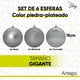 thumbnail image 2 of Esferas Navideñas Grandes Gigantes 15cm Set Paquete 6 piezas decoración navidad acabados mate, brillante y cromada Inastillables Christmas balls ornaments, 2 of 6