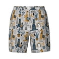 thumbnail image 4 of Lsque Mens Swim Trunks Llama and Cactus1 Pattern - Bathing Suit Compression Liner - Beach Swim Shorts Swimwear - (S-3XL) - Stretch Quick Dry -3X-Large, 4 of 9