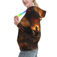 thumbnail image 2 of Honeii Western Rainy Desert Cowboy Pattern Womens Oversized Hoodies Long Sleeve Sweatshirts Pullover Fall Outfits with Pocket-X-Large, 2 of 7