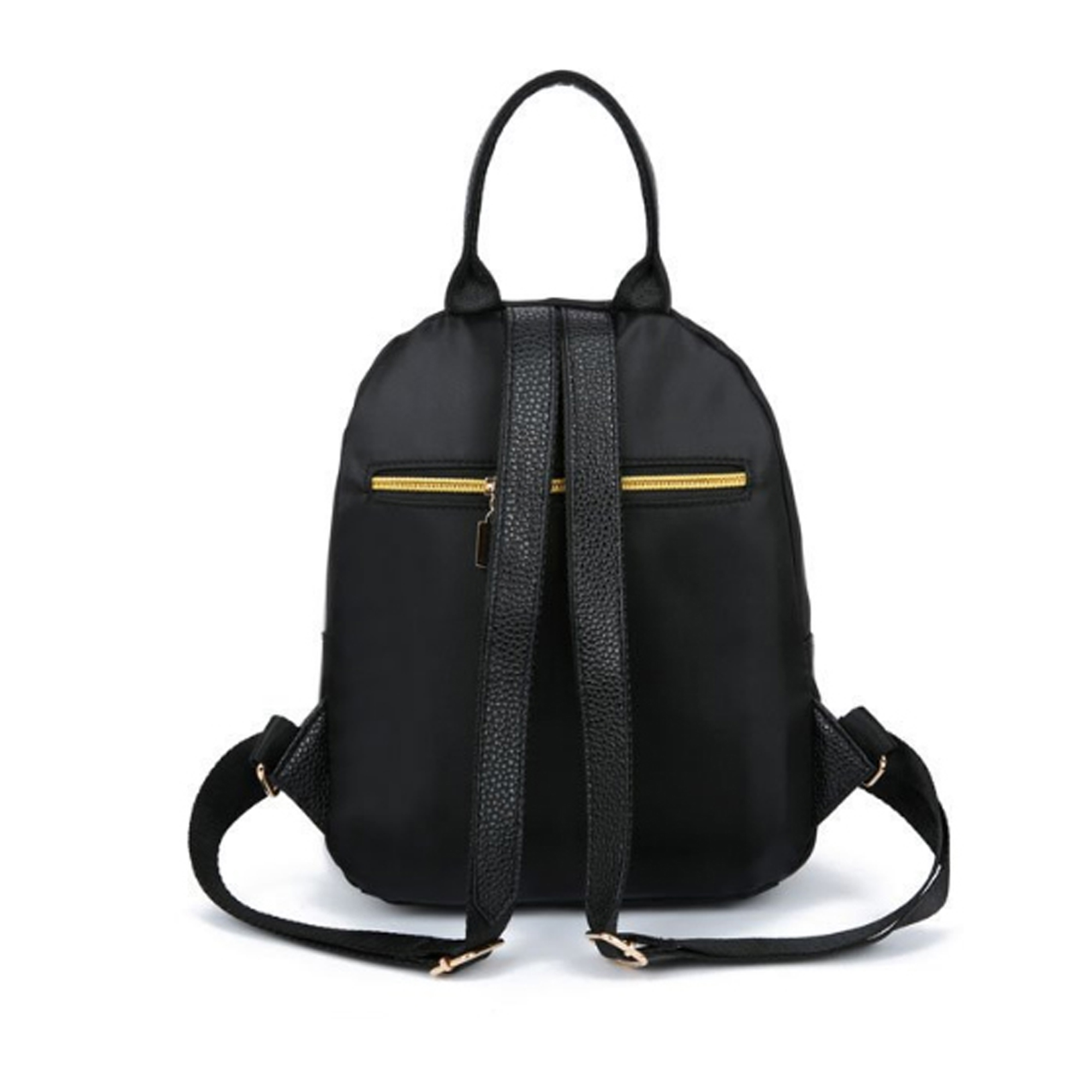 Hirigin Women Girls Black Nylon Mini Backpack Travel School Backpack Shoulder Bags - image 2 of 6
