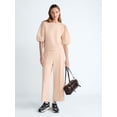 thumbnail image 2 of Scoop Women's and Women's Plus Scubaknit Cropped Seamed Pants, 24'' Inseam, Sizes XS-4X, 2 of 5