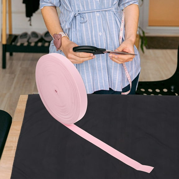 Worgeous Elastic Knit Band 1 Roll Pink for Sewing Fans and Household Items