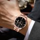 thumbnail image 1 of Reloj de cuarzo de moda para hombre, diseño calado, caja de aleación, correa de cuero, reloj de pulsera informal de negocios, reloj de aleación., 1 of 6
