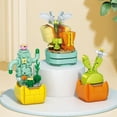 thumbnail image 5 of Bloque de construcción en maceta con forma de flor suculenta, modelo de bricolaje, ramo eterno, decoración de plantas para el escritorio del hogar, ladrillo, regalo para niña, juguete para niños, 5 of 5