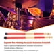 thumbnail image 5 of Yuarrent Drum Stick Profesional Principiante Bambú Artesanía Instrumento de percusión Mallet Accesorio de reproducción de música Accesorios para instrumentos musicales Rojo, 5 of 6