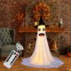 thumbnail image 3 of Decoraciones de Halloween, adornos de Halloween, regalos de Halloween, decoración de fantasmas de Halloween con lámpara de control remoto, lámpara fantasma, adorno de jardín para fiesta en el patio, c, 3 of 8
