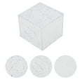 thumbnail image 3 of Cubierta de caja de pañ tissues de patrón de glaciar de 1 pieza para mesa de dormitorio, plástico transparente, 3 of 3