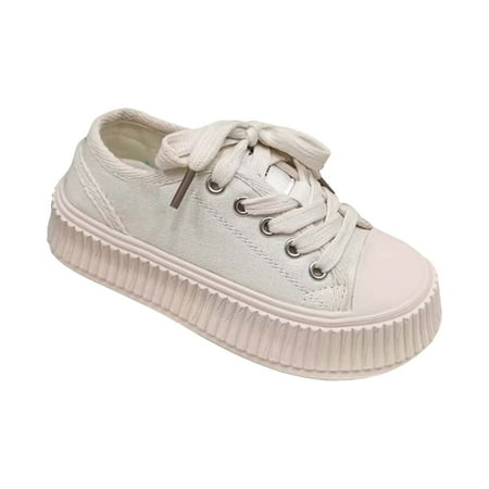 

Entyinea Boys Girls Sneakers Non-Slip Rubber Sole Toddler First Walker Shoes Beige 32