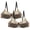 Gold, variant on Plus Size Lace Bras for Women 2 Pack Floral Embroidery Underwire Bra Full Coverage Push Up Brassiere Adjustable Straps Minimizer Bras Gold 4XL