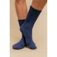 thumbnail image 5 of Women's Cottonique M27703 Latex Free Organic Cotton Socks - 2 Pack (Melange Blue L), 5 of 6