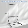 thumbnail image 3 of Freestanding Bike Storage Stand For Garage, 5 Bicycles Heavy Duty Vertical Bike Rack, Adjustable Height & Hooks, Wall Free, 300 LBS Capacity, Indoor Anti-Slip Bicycle Rack For Apartment, 3 of 7