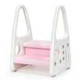 thumbnail image 2 of Kadyn Kids Kitchen Step Stool, Toddler Kitchen Stool Helper, Kids Step Stool Learning Helper with Armrest for Kitchen Toilet Potty Training-Pink, 2 of 7