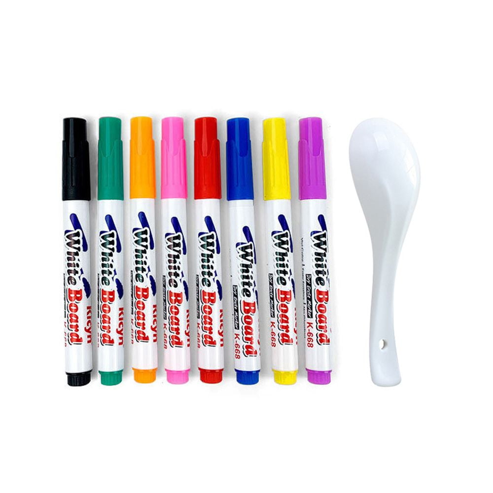 ceramic spoon 8/12 Colors Water Drawing Magic Colorful Mark Pen